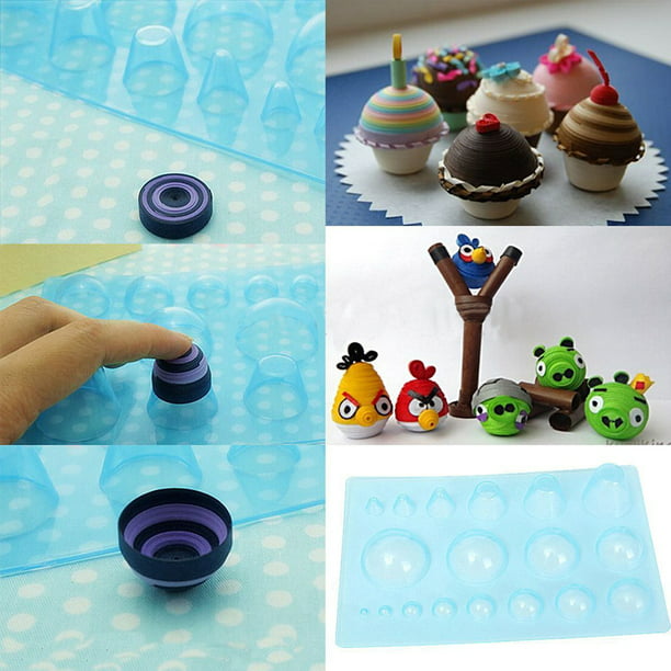 1Pc Paper Quilling Mould Half Ball Domes DIY Paper Handmade Craft Tool 13*20cm 